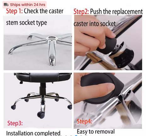 chair wheel castor - Image 2