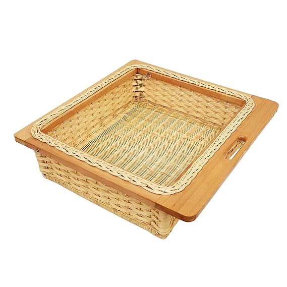 Wooden Vegetable Box / Wicker Basket - Image 2