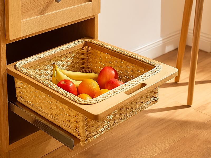 Wooden Vegetable Box / Wicker Basket - Image 3